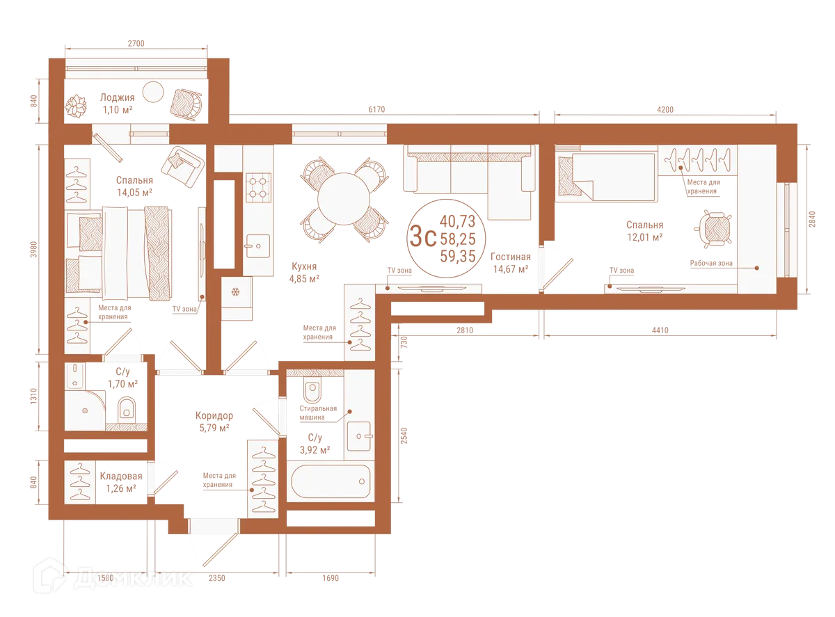Фото квартиры в ЖК "Divo Residence (Диво Резиденс)"