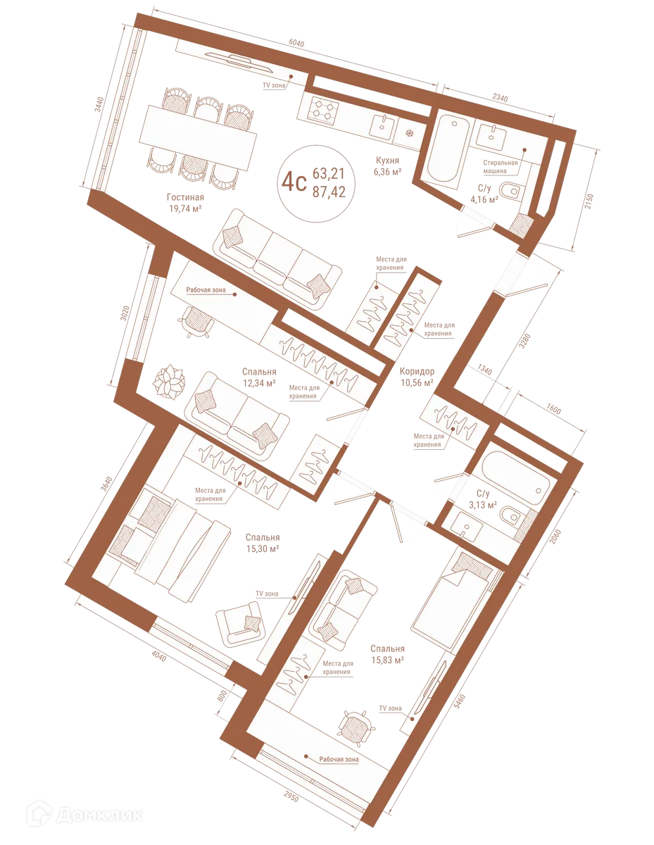 Фото квартиры в ЖК "Divo Residence (Диво Резиденс)"