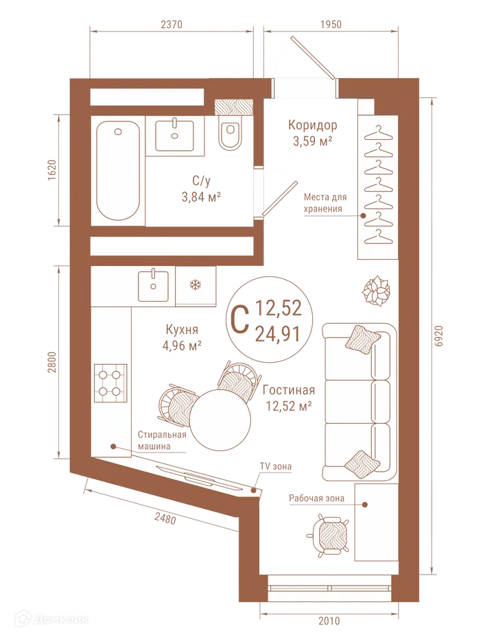 Фото квартиры в ЖК "Divo Residence (Диво Резиденс)"