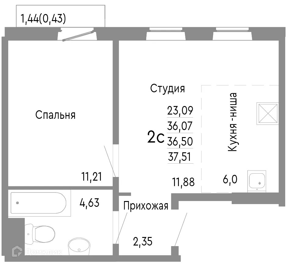 Фото квартиры в ЖК НИКС ЛАЙН на Блюхера