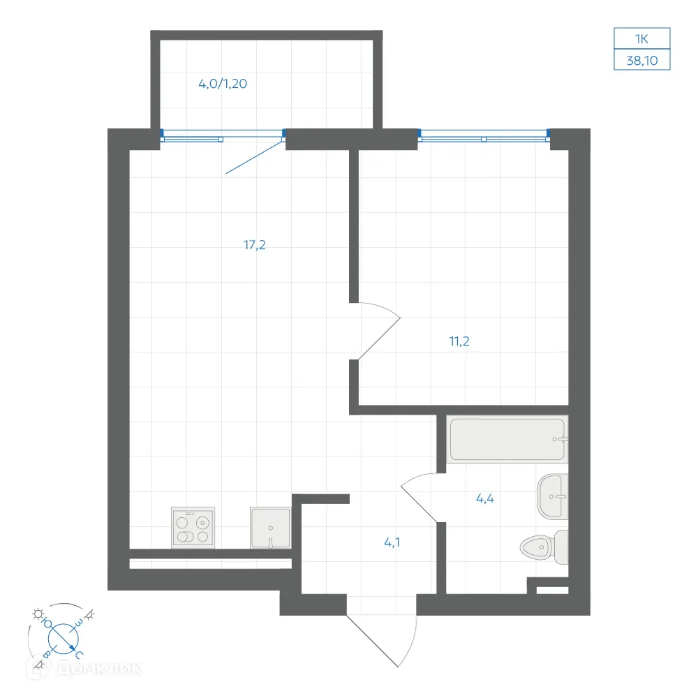 Фото квартиры в ЖК Квартал "Клевер"