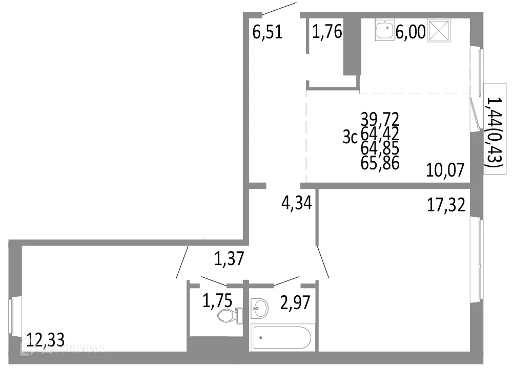 Фото квартиры в ЖК НИКС ЛАЙН на Блюхера