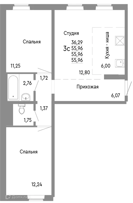 Фото квартиры в ЖК НИКС ЛАЙН на Блюхера