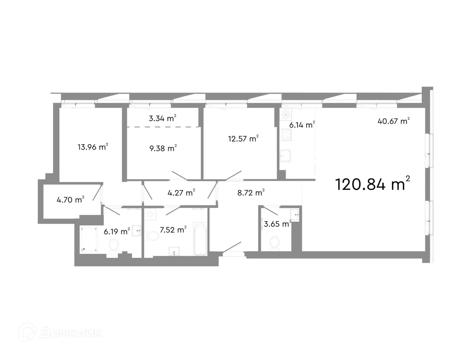 Фото квартиры в ЖК НИКС Про на Лесопарковой