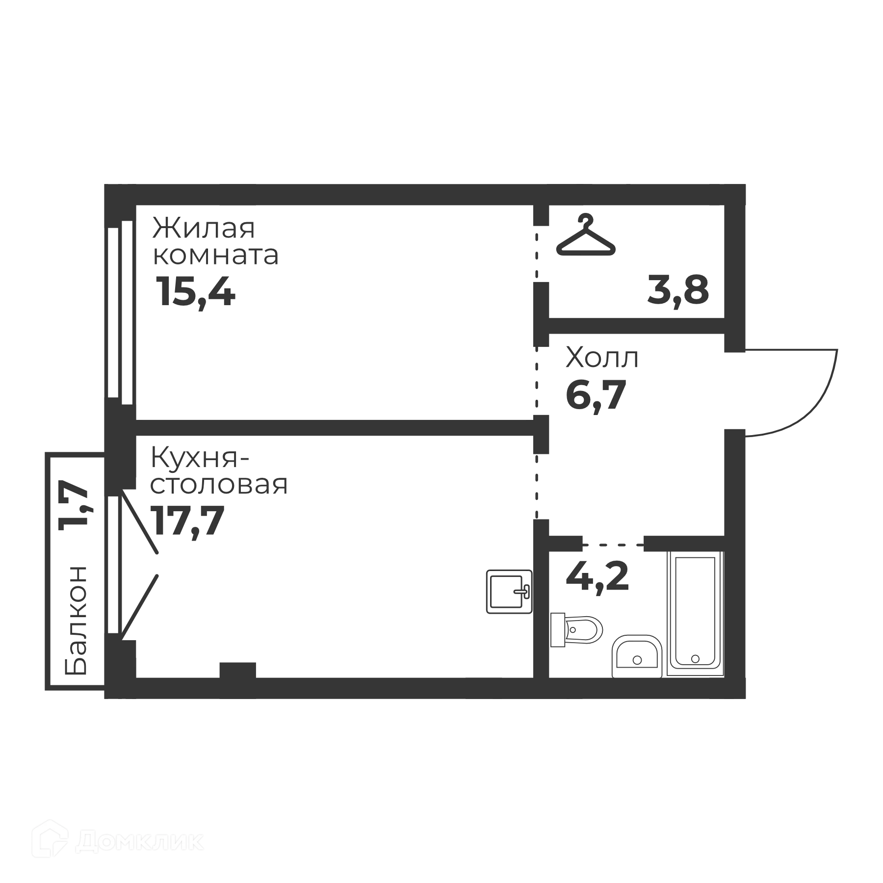 Фото квартиры в ЖК Голос Кашириных
