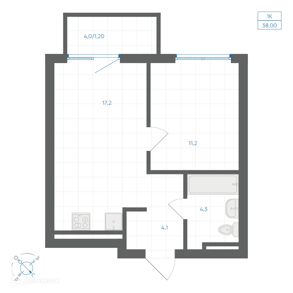 Фото квартиры в ЖК Квартал "Клевер"