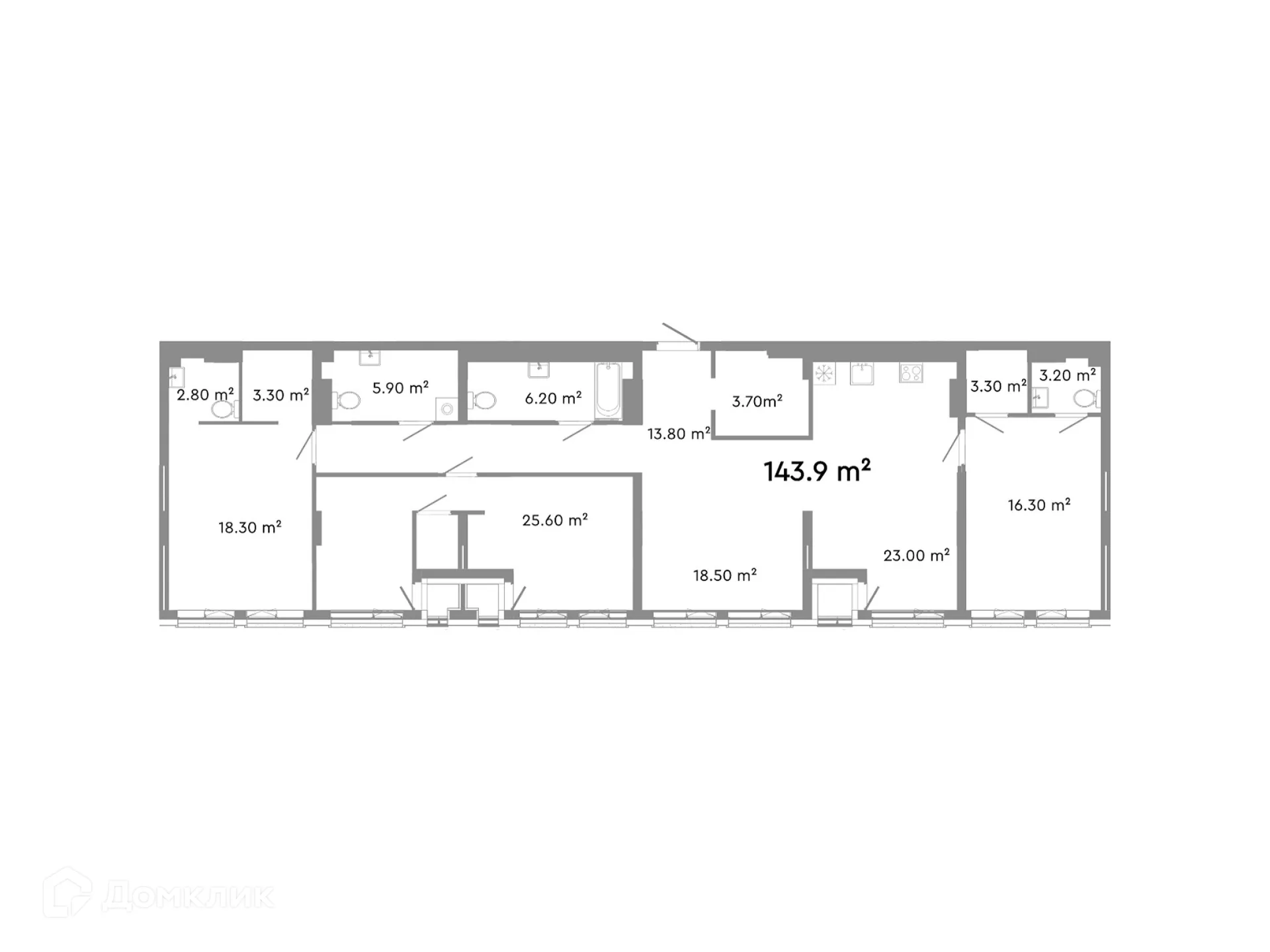 Фото квартиры в ЖК НИКС Про на Лесопарковой