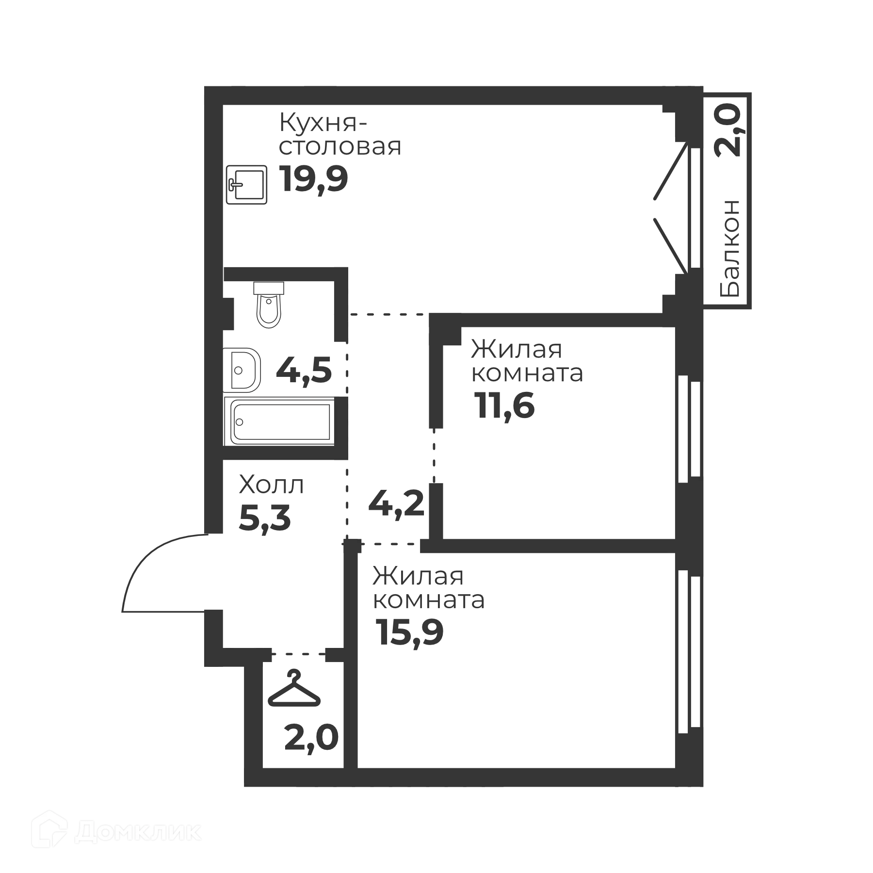 Фото квартиры в ЖК Голос Кашириных