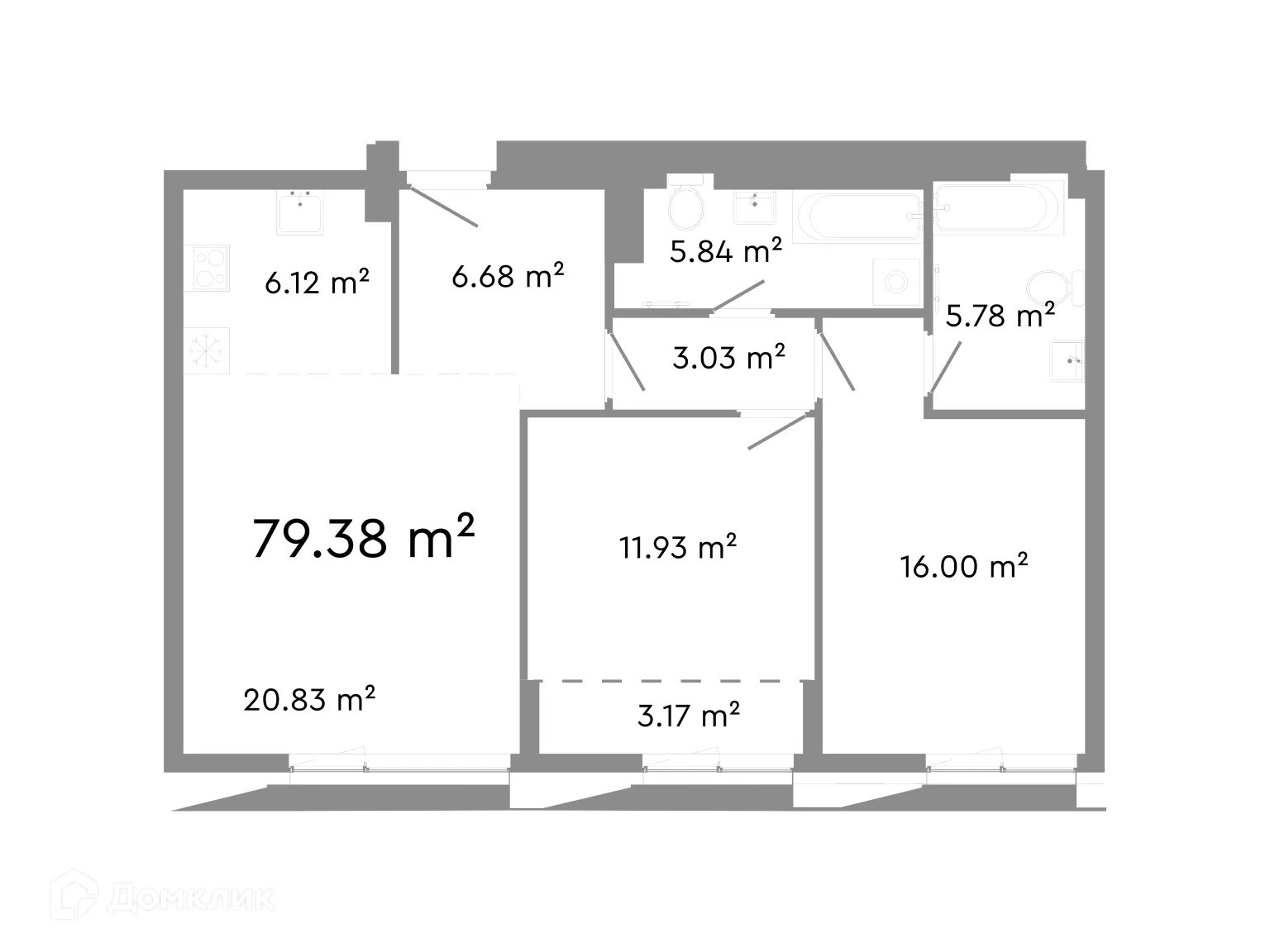 Фото квартиры в ЖК НИКС Про на Лесопарковой