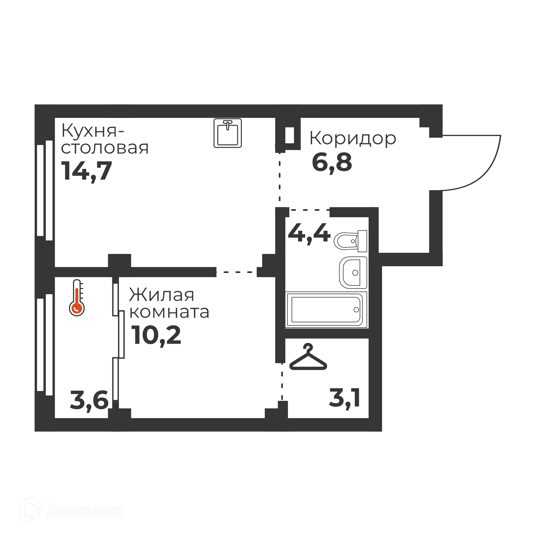 Фото квартиры в ЖК Голос Кашириных