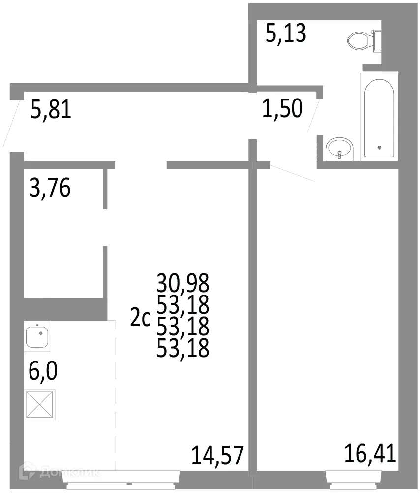 Фото квартиры в ЖК НИКС ЛАЙН на Блюхера