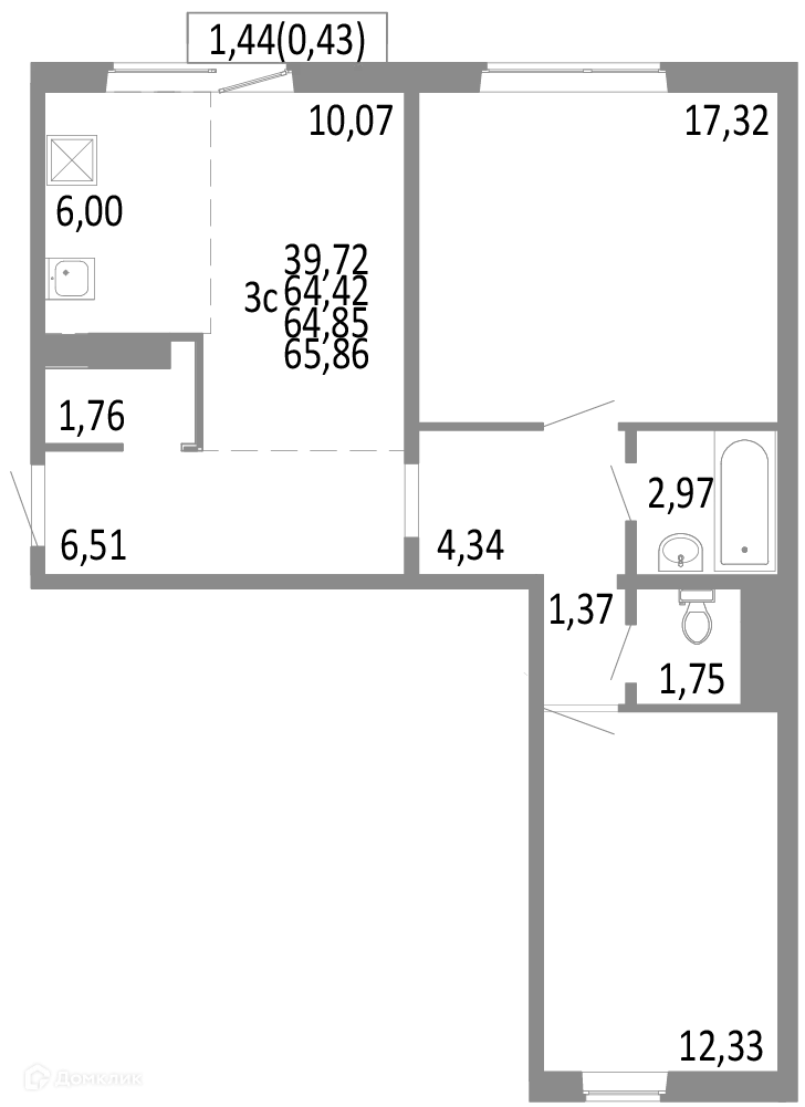 Фото квартиры в ЖК НИКС ЛАЙН на Блюхера