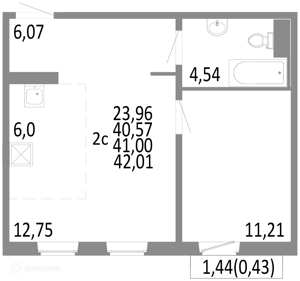 Фото квартиры в ЖК НИКС ЛАЙН на Блюхера