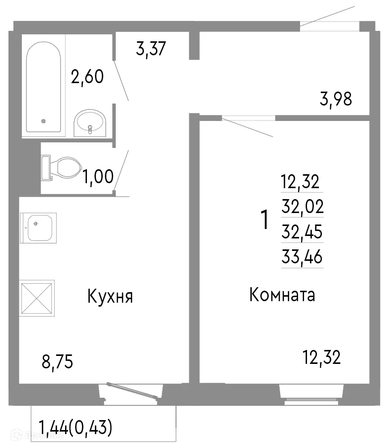 Фото квартиры в ЖК НИКС ЛАЙН на Блюхера