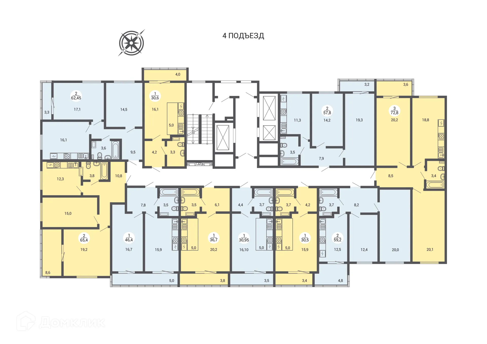 Фото квартиры в ЖК "АКАДЕМ Riverside (АКАДЕМ Риверсайд)"