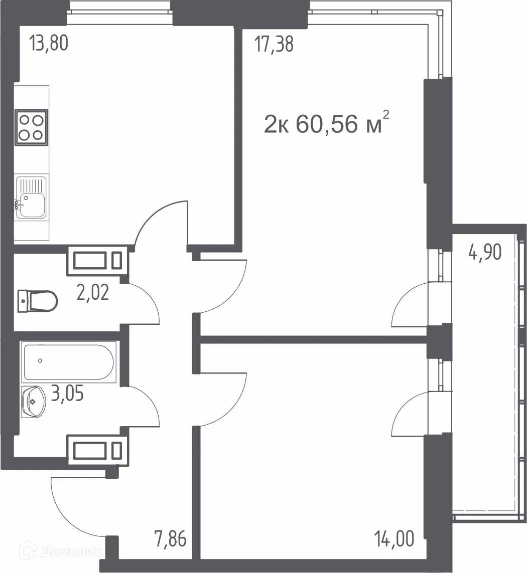Фото квартиры в ЖК "ВИДНЫЙ"