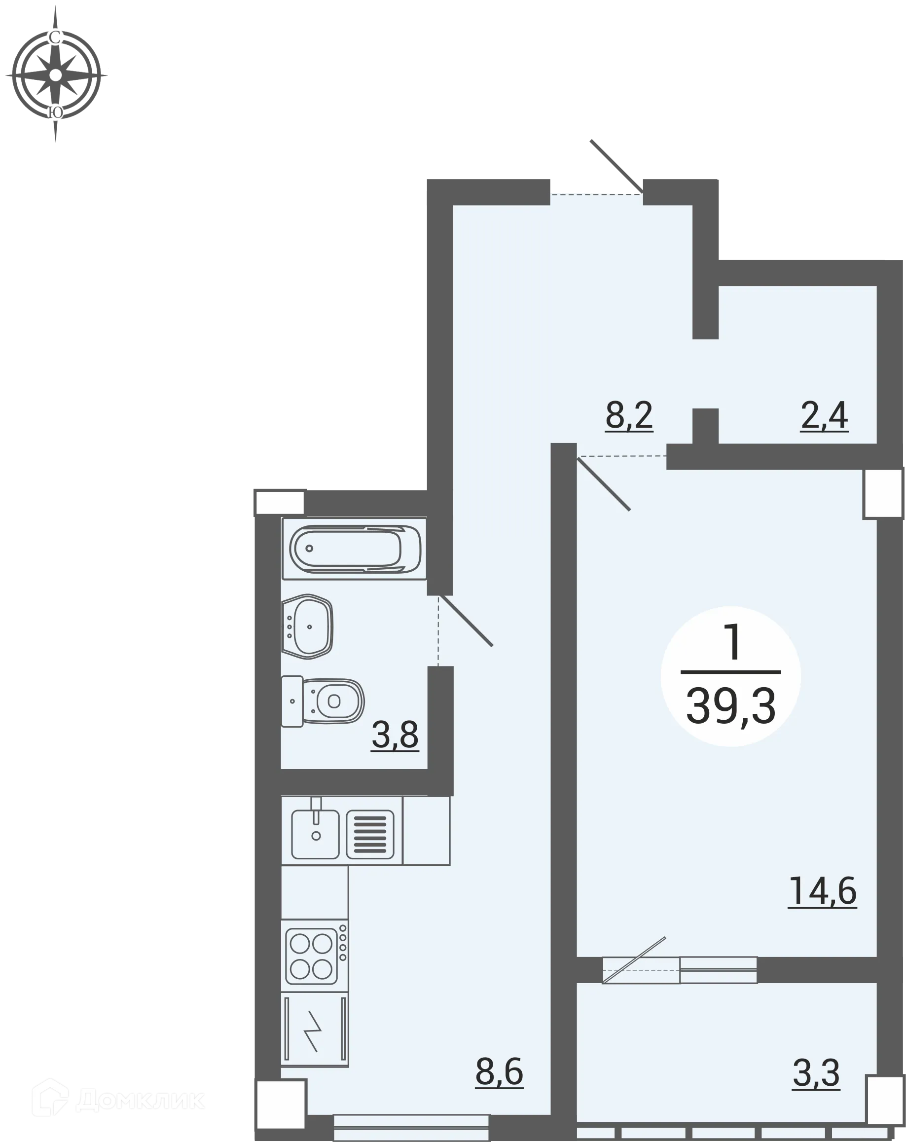 Фото квартиры в ЖК Дом по ул. Братьев Кашириных