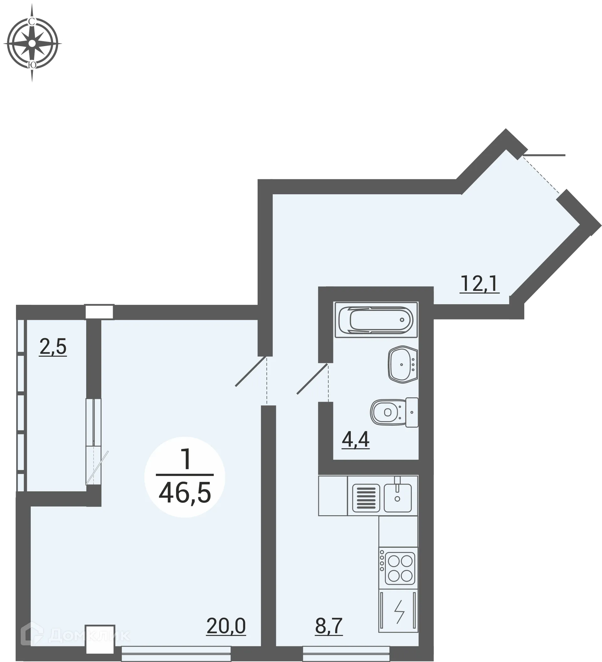 Фото квартиры в ЖК Дом по ул. Братьев Кашириных