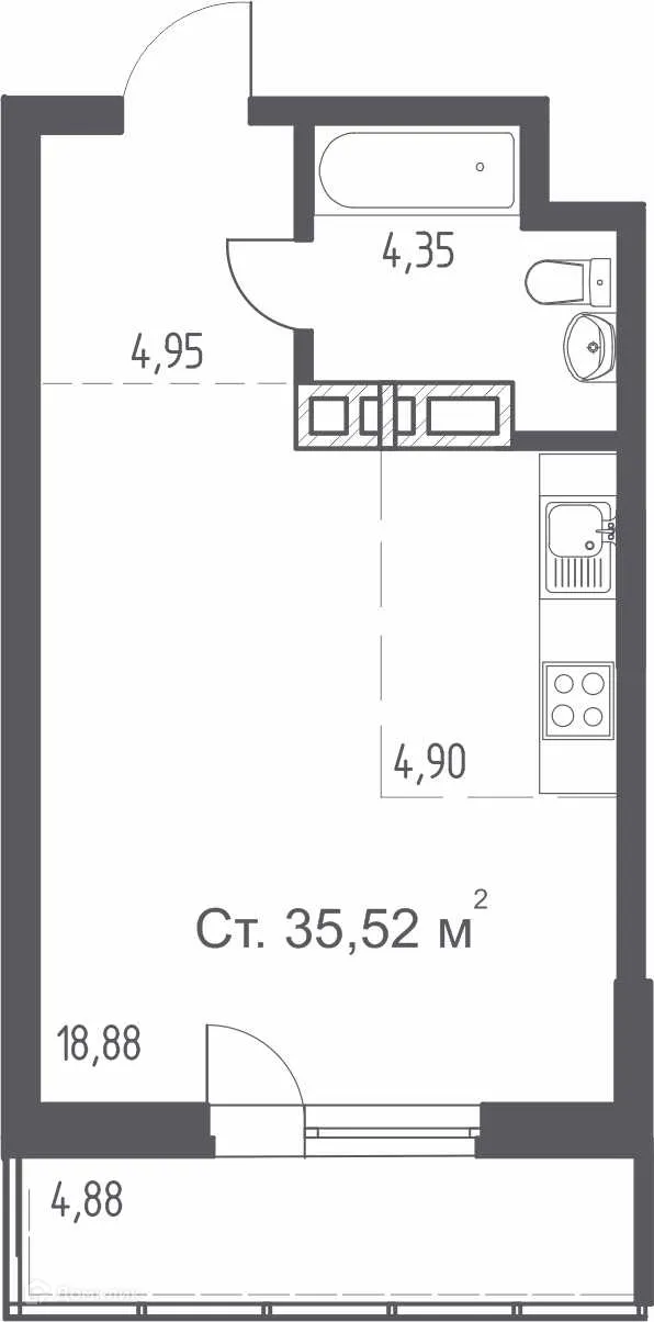 Фото квартиры в ЖК "ВИДНЫЙ"