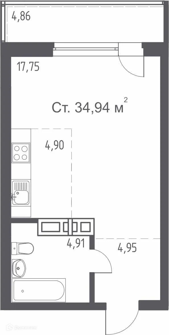 Фото квартиры в ЖК "ВИДНЫЙ"