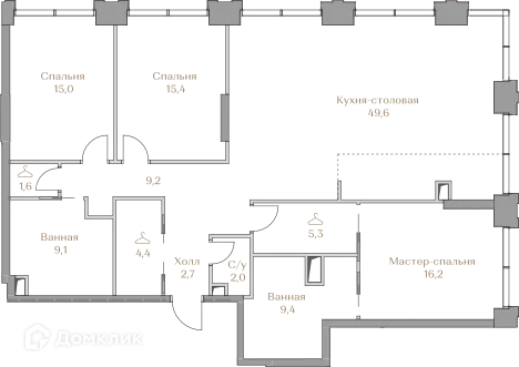 Фото квартиры в ЖК «Luzhniki Collection (Коллекция Лужники)»