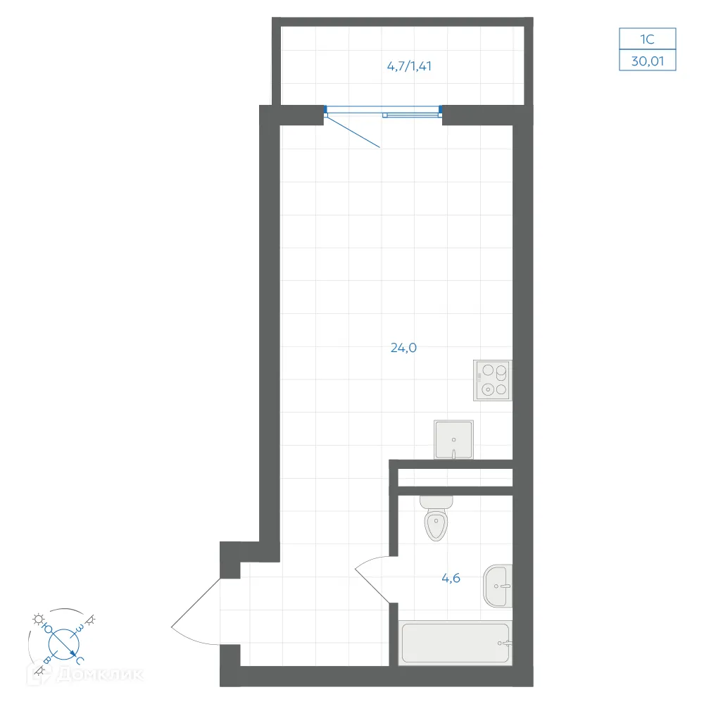 Фото квартиры в ЖК Квартал "Клевер"