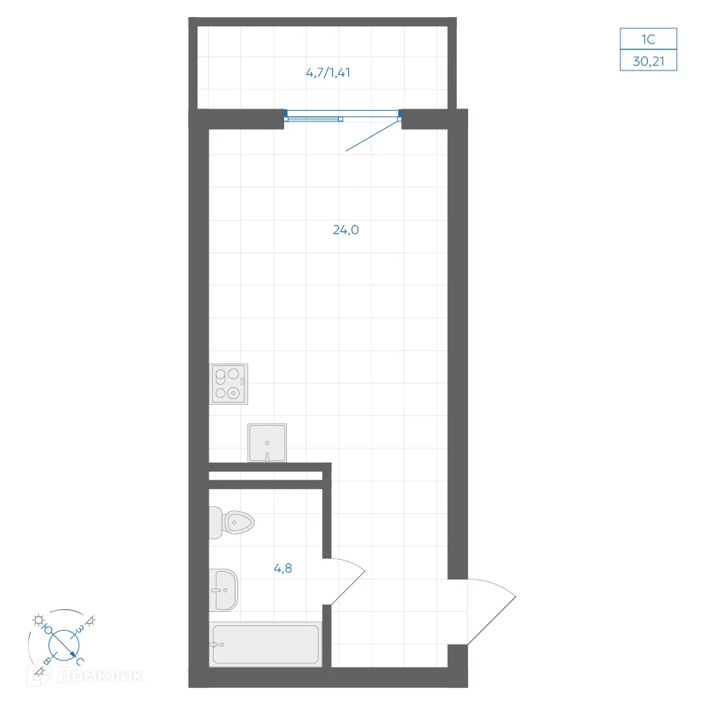 Фото квартиры в ЖК Квартал "Клевер"