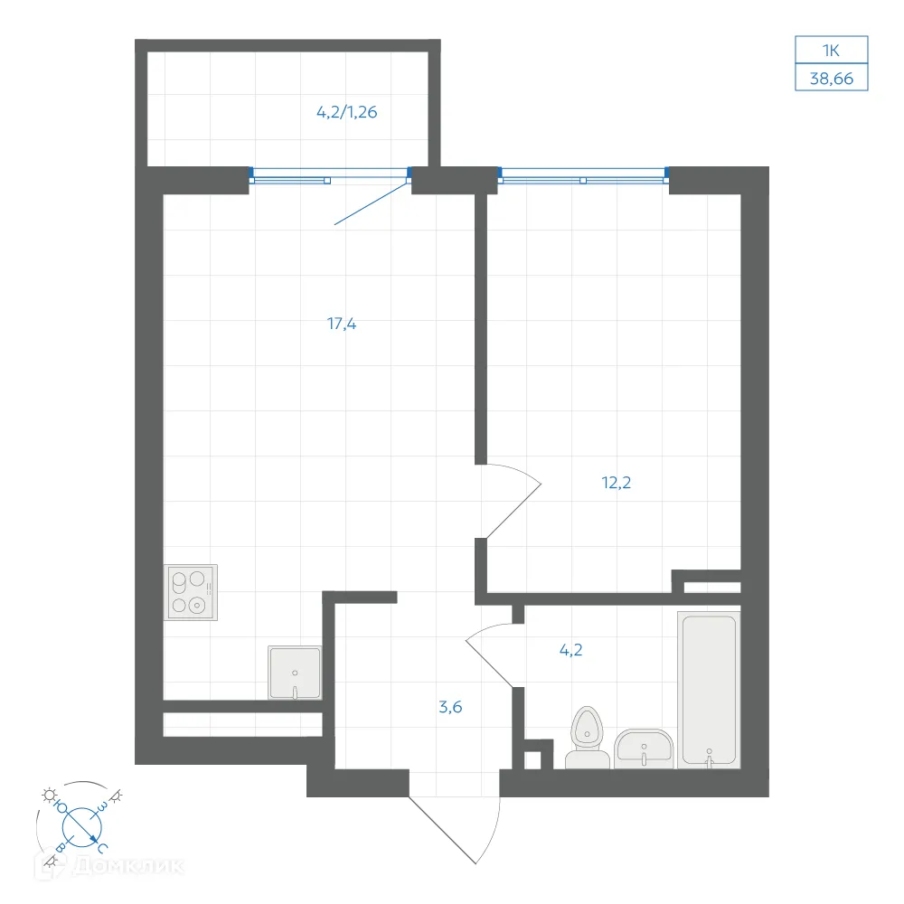 Фото квартиры в ЖК Квартал "Клевер"