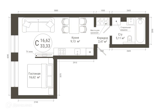 Квартира в ЖК IREMEL TOWER (Иремель Тауэр)