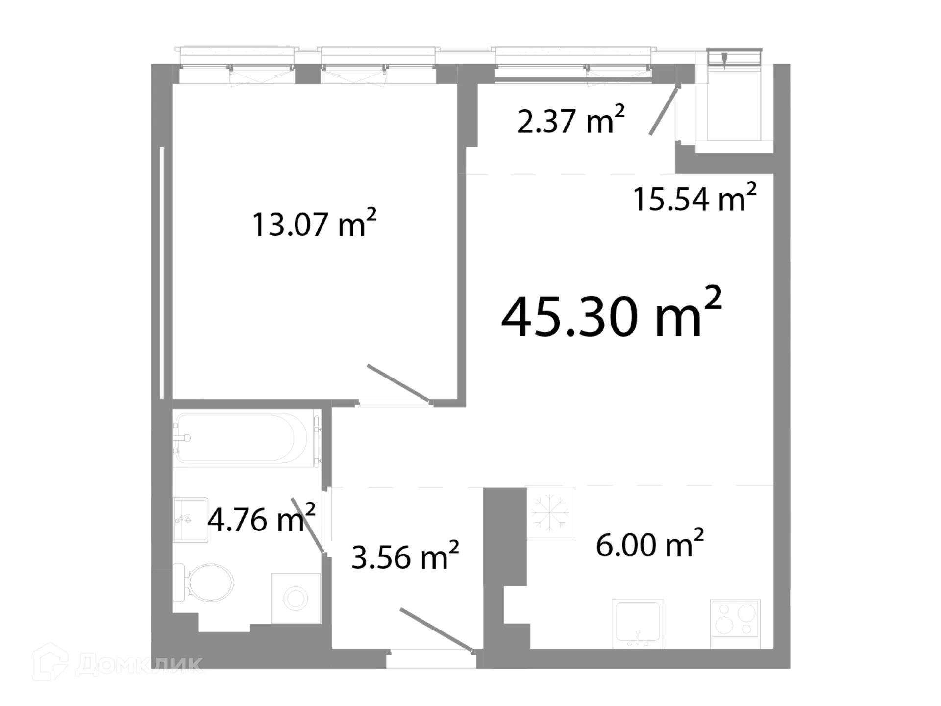 Фото квартиры в ЖК НИКС Про на Лесопарковой
