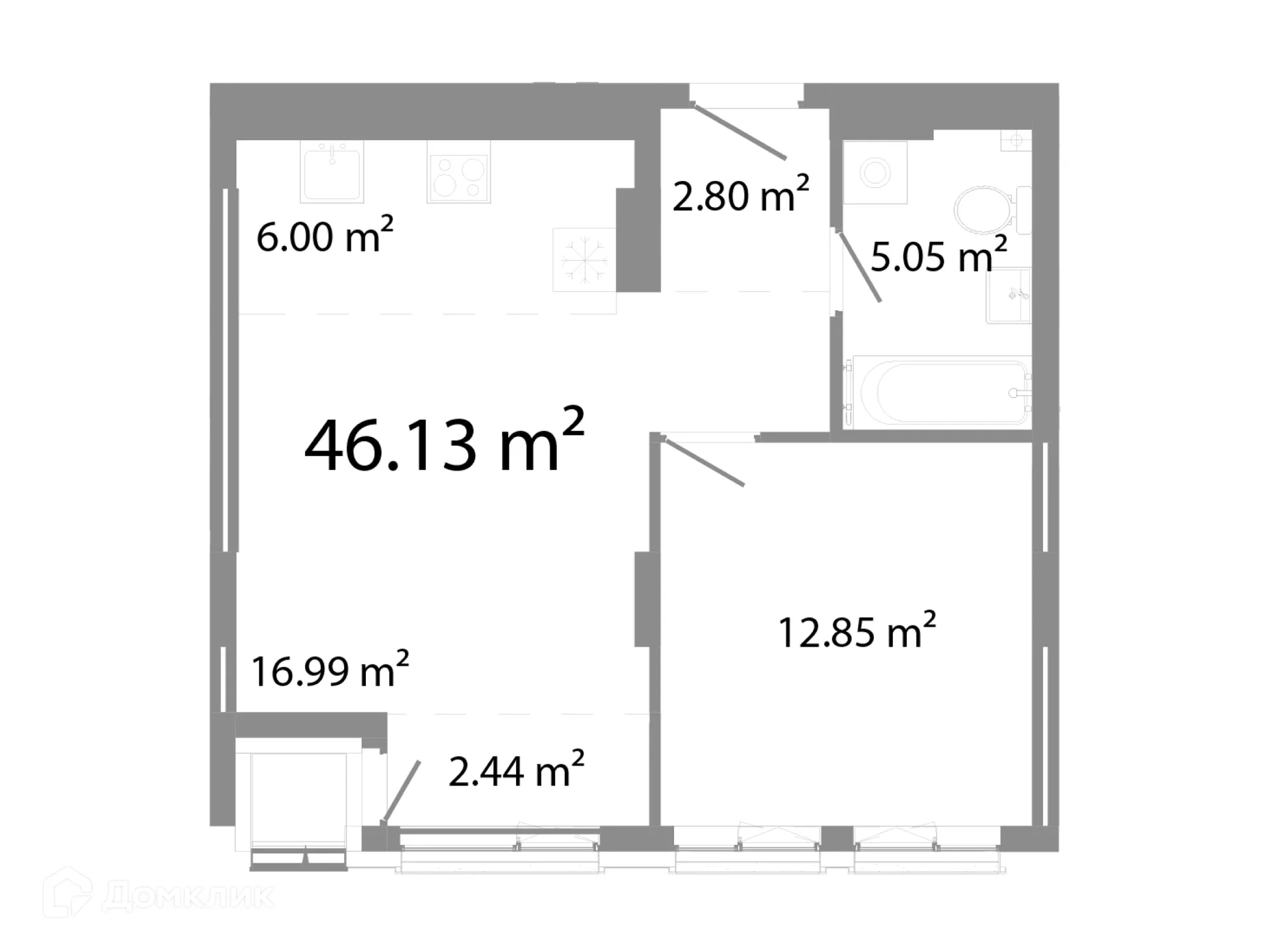Фото квартиры в ЖК НИКС Про на Лесопарковой