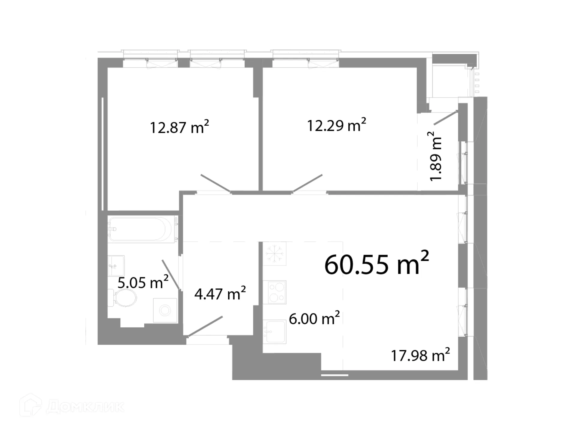 Фото квартиры в ЖК НИКС Про на Лесопарковой