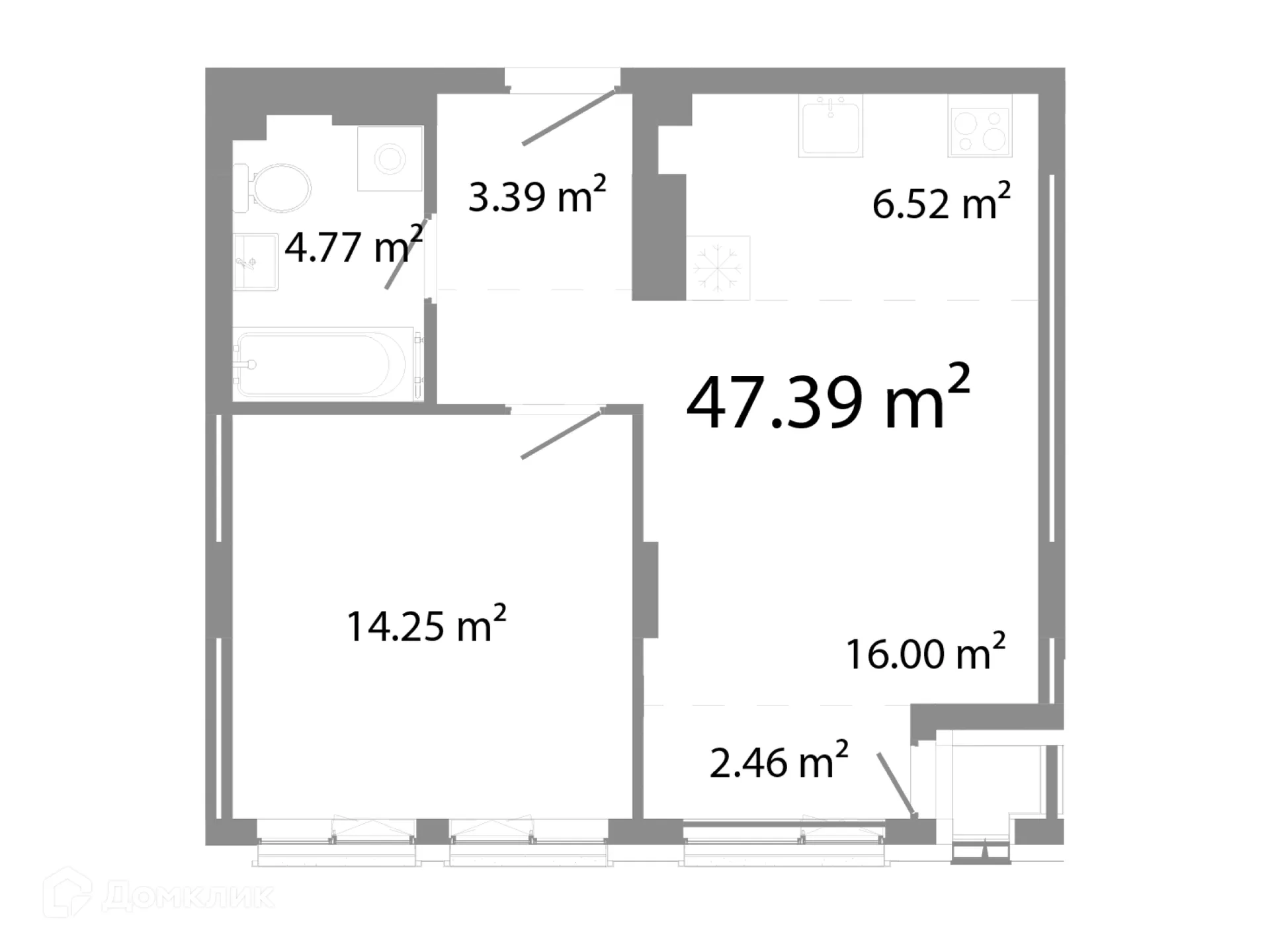 Фото квартиры в ЖК НИКС Про на Лесопарковой
