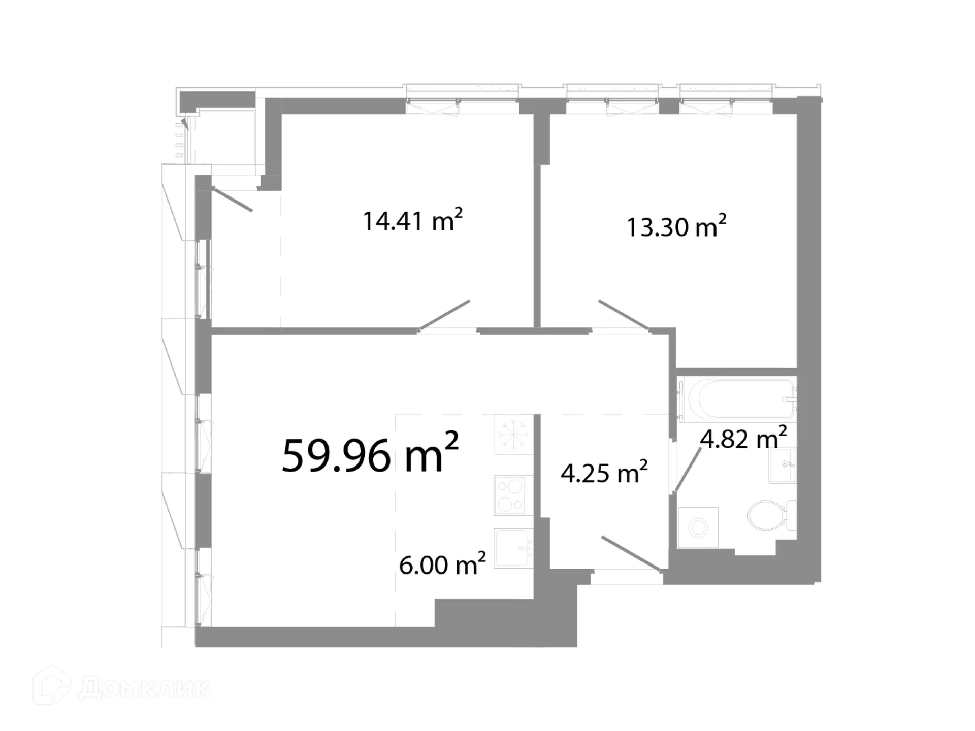 Фото квартиры в ЖК НИКС Про на Лесопарковой