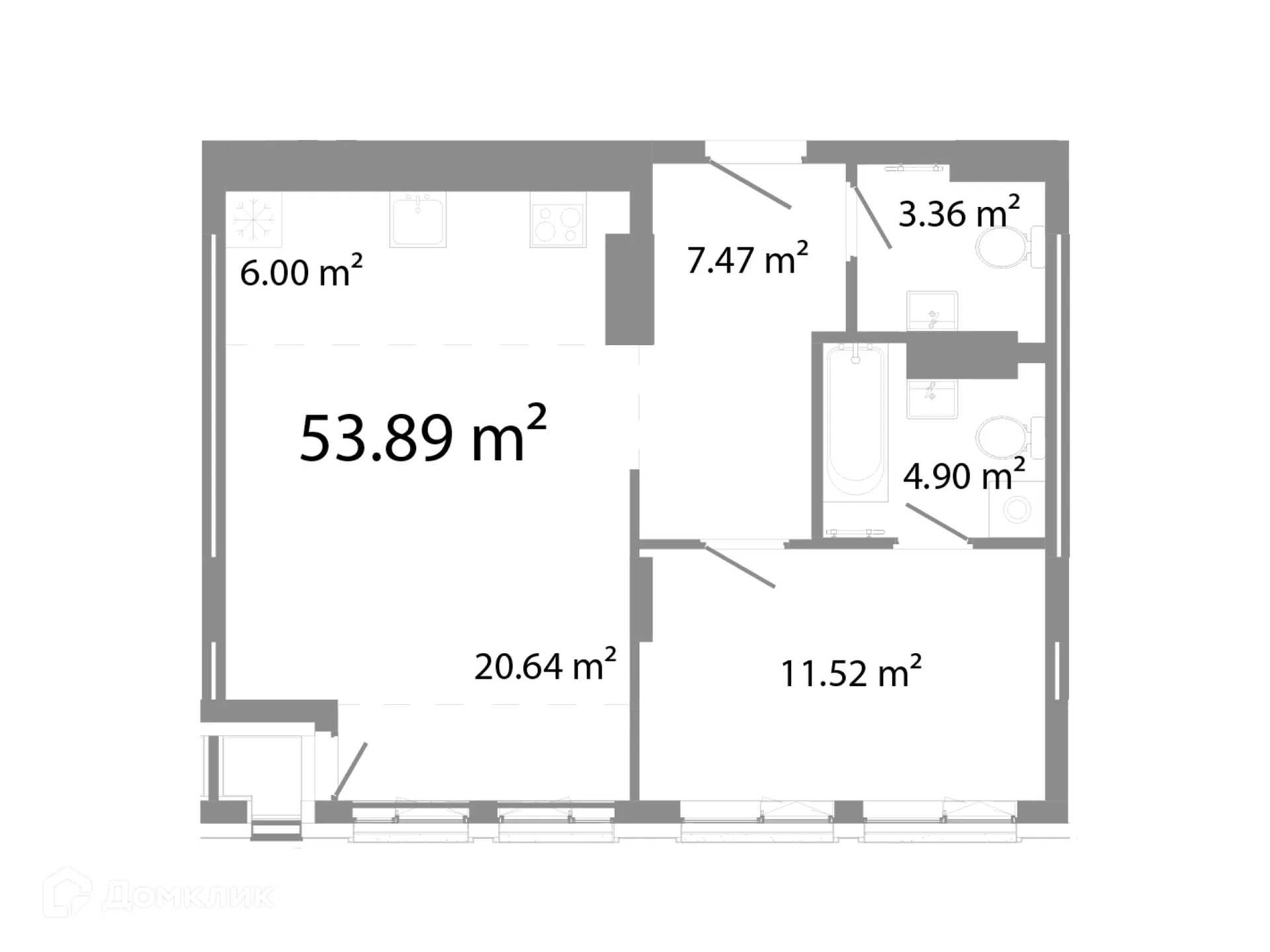 Фото квартиры в ЖК НИКС Про на Лесопарковой