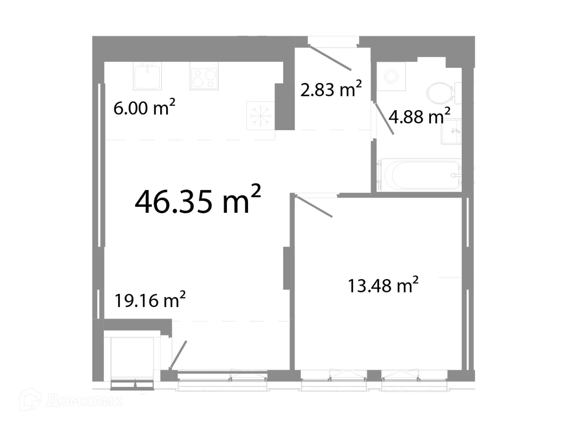 Фото квартиры в ЖК НИКС Про на Лесопарковой