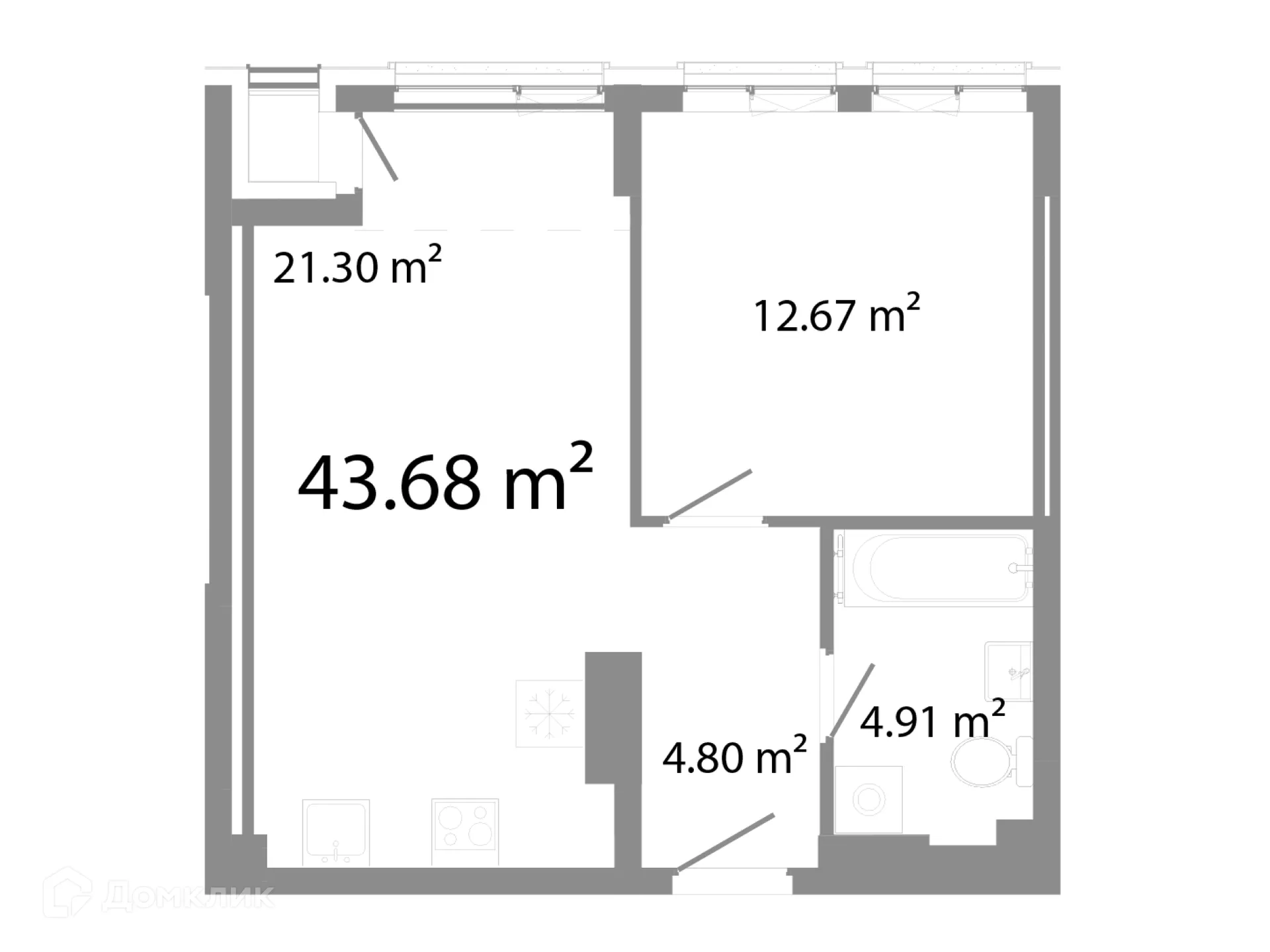 Фото квартиры в ЖК НИКС Про на Лесопарковой