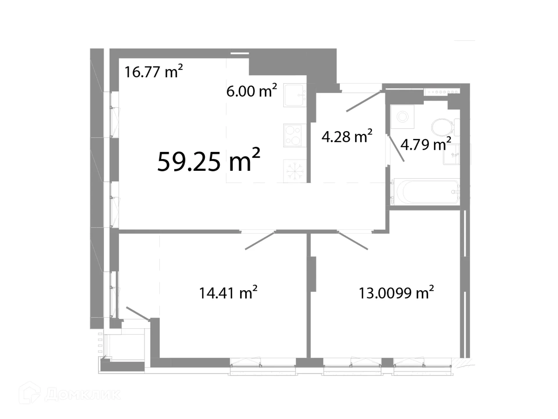 Фото квартиры в ЖК НИКС Про на Лесопарковой