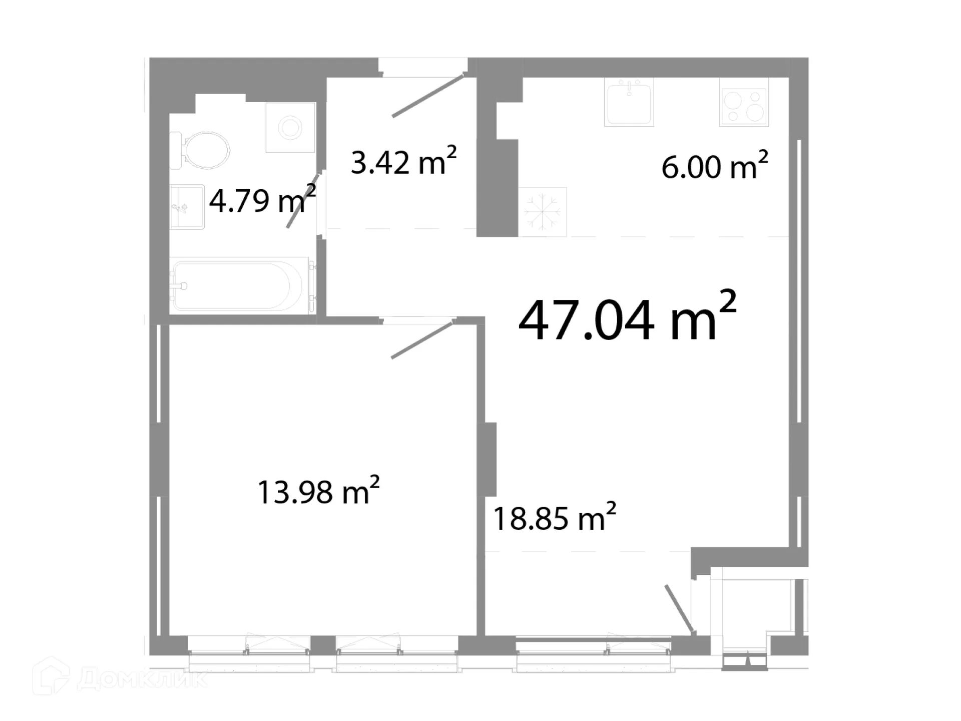 Фото квартиры в ЖК НИКС Про на Лесопарковой