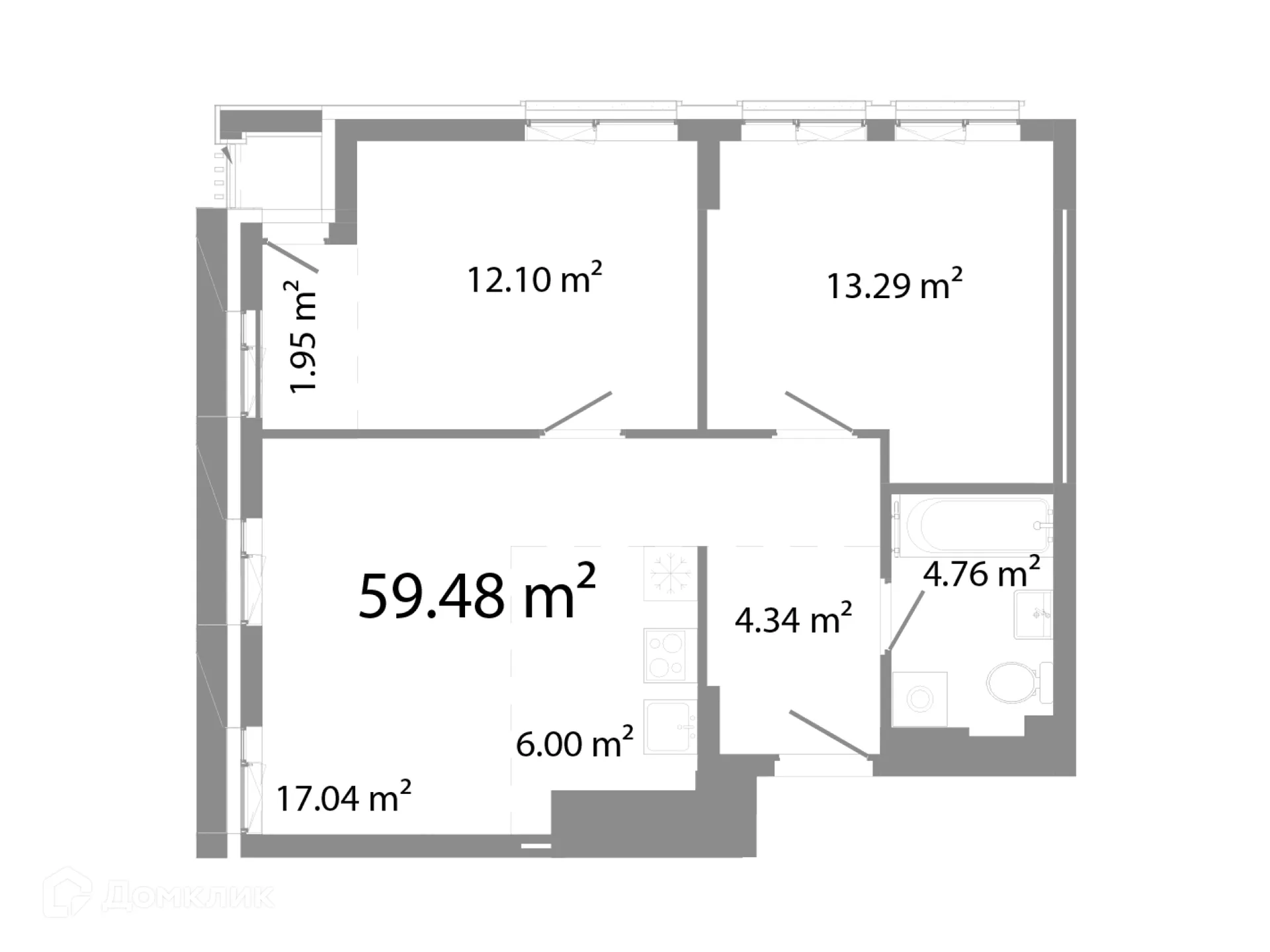 Фото квартиры в ЖК НИКС Про на Лесопарковой