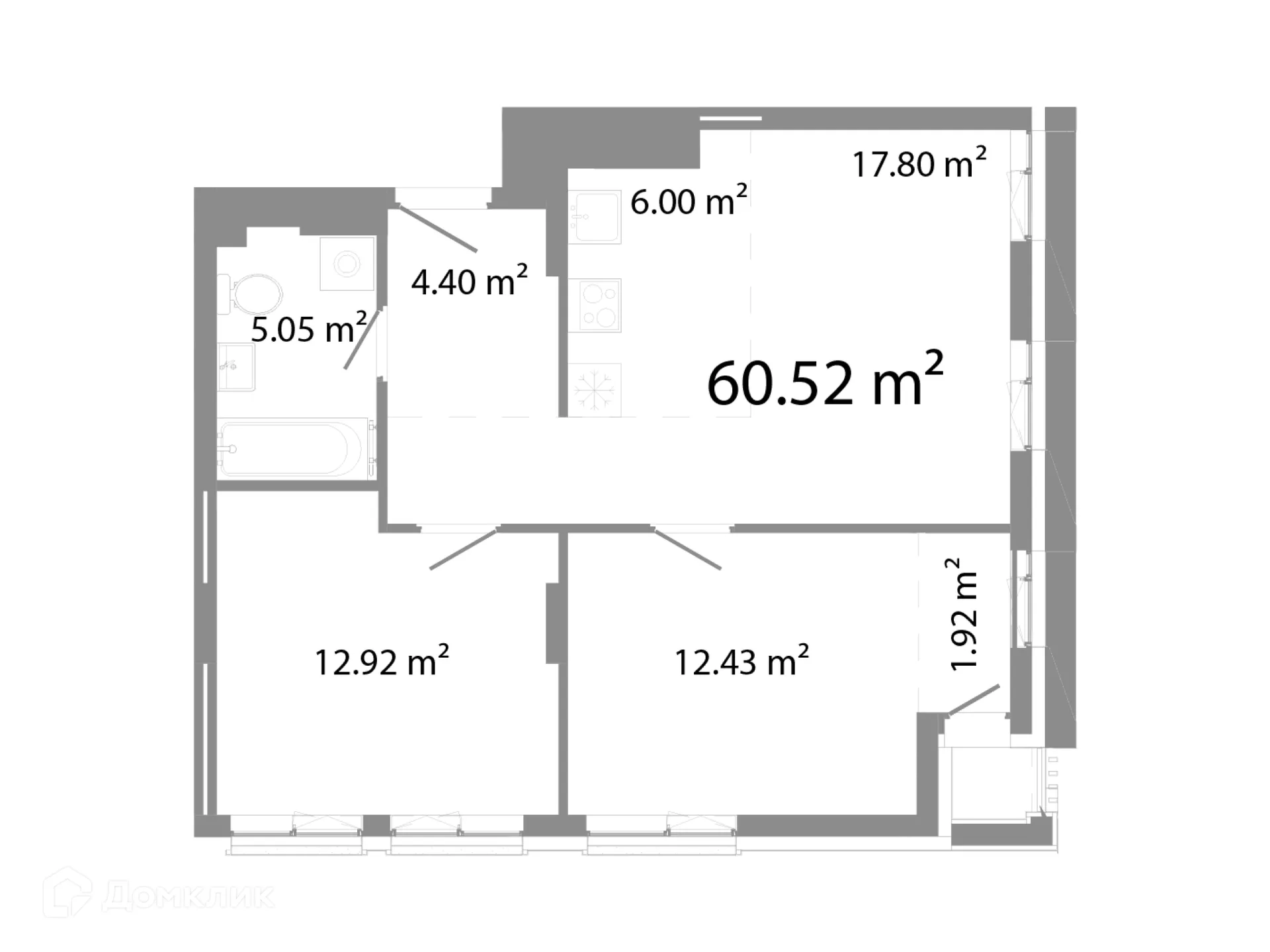 Фото квартиры в ЖК НИКС Про на Лесопарковой