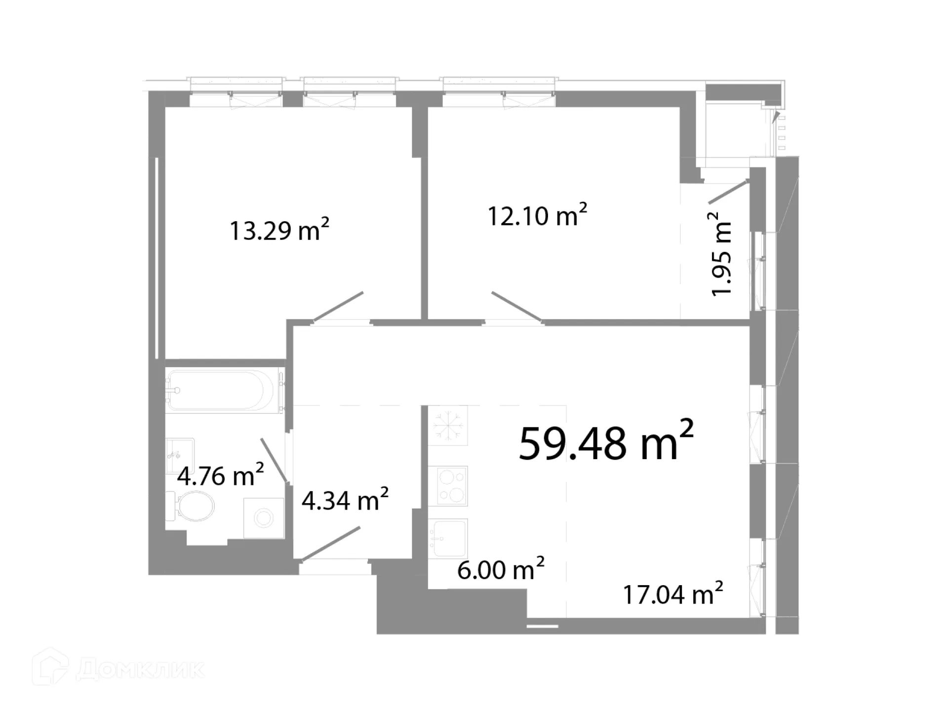 Фото квартиры в ЖК НИКС Про на Лесопарковой