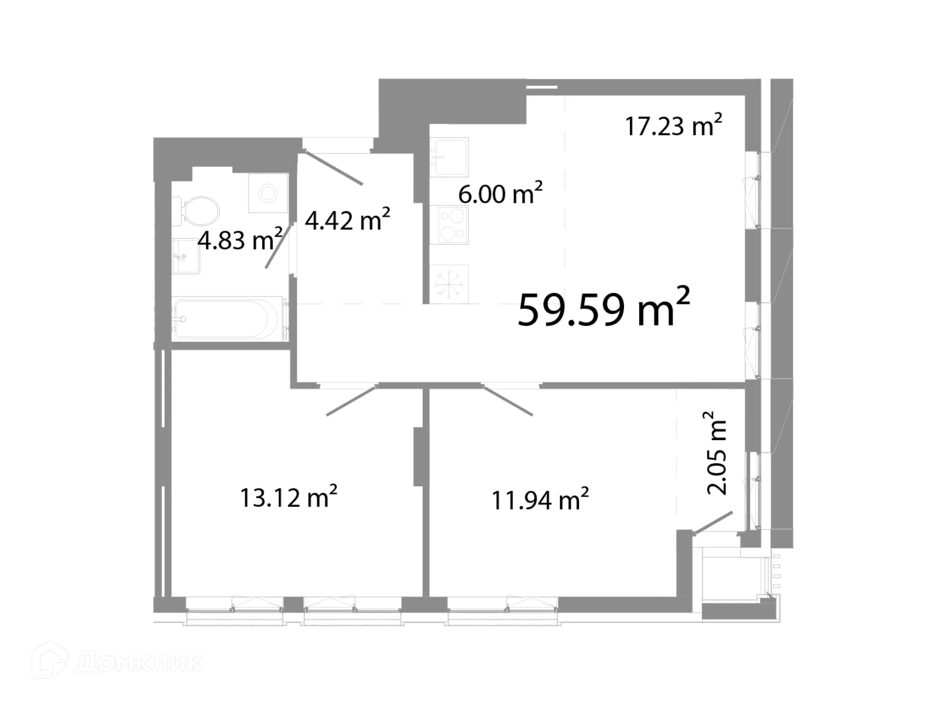 Фото квартиры в ЖК НИКС Про на Лесопарковой