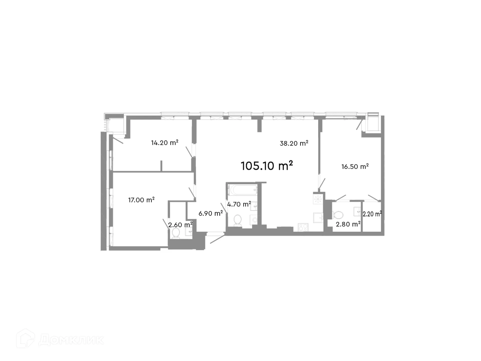 Фото квартиры в ЖК НИКС Про на Лесопарковой