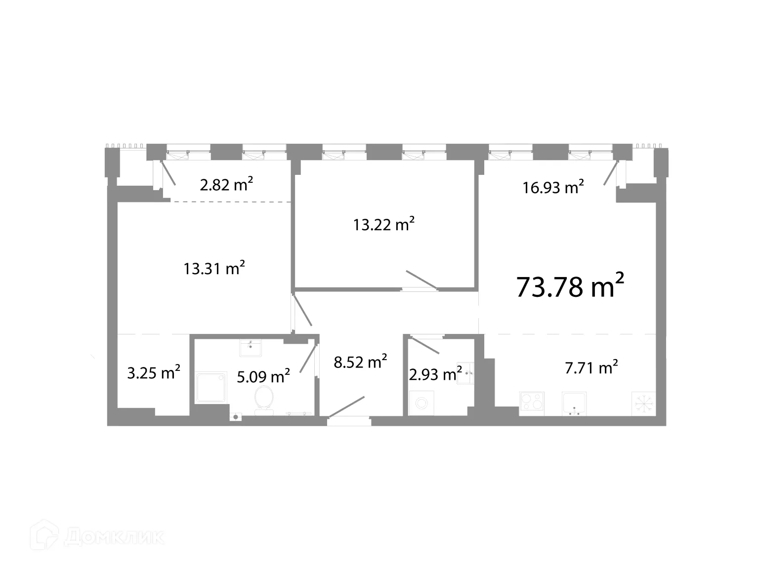 Фото квартиры в ЖК НИКС Про на Лесопарковой