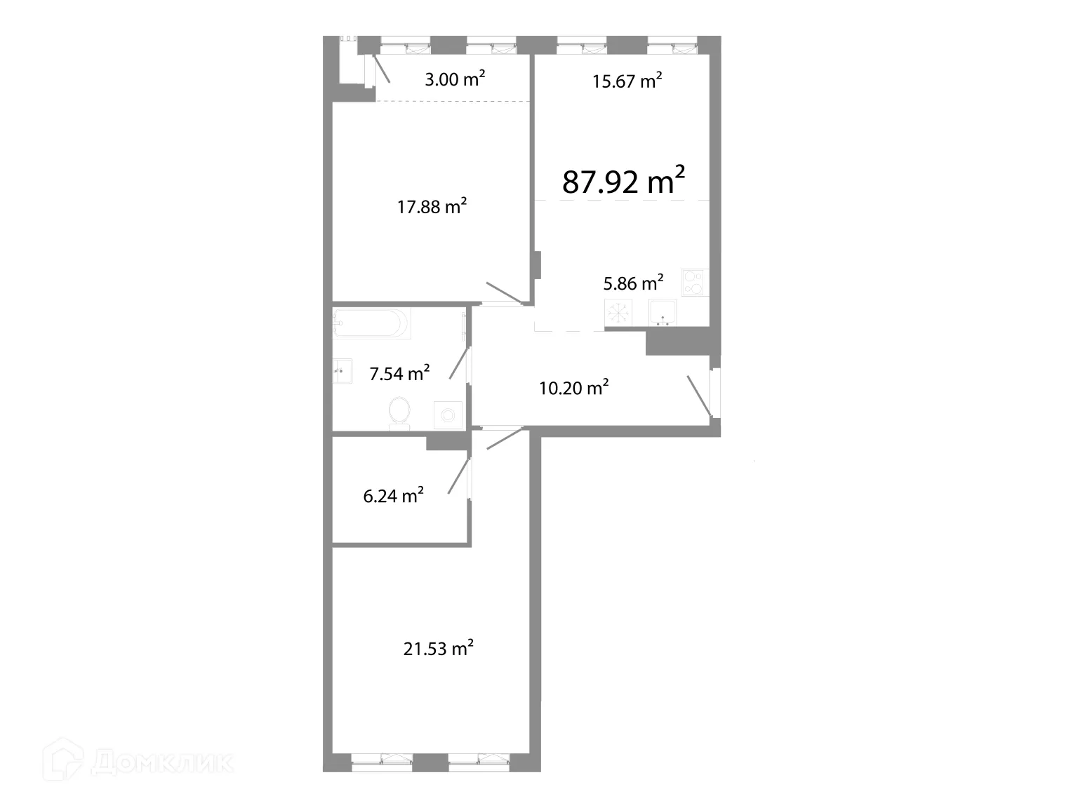 Фото квартиры в ЖК НИКС Про на Лесопарковой