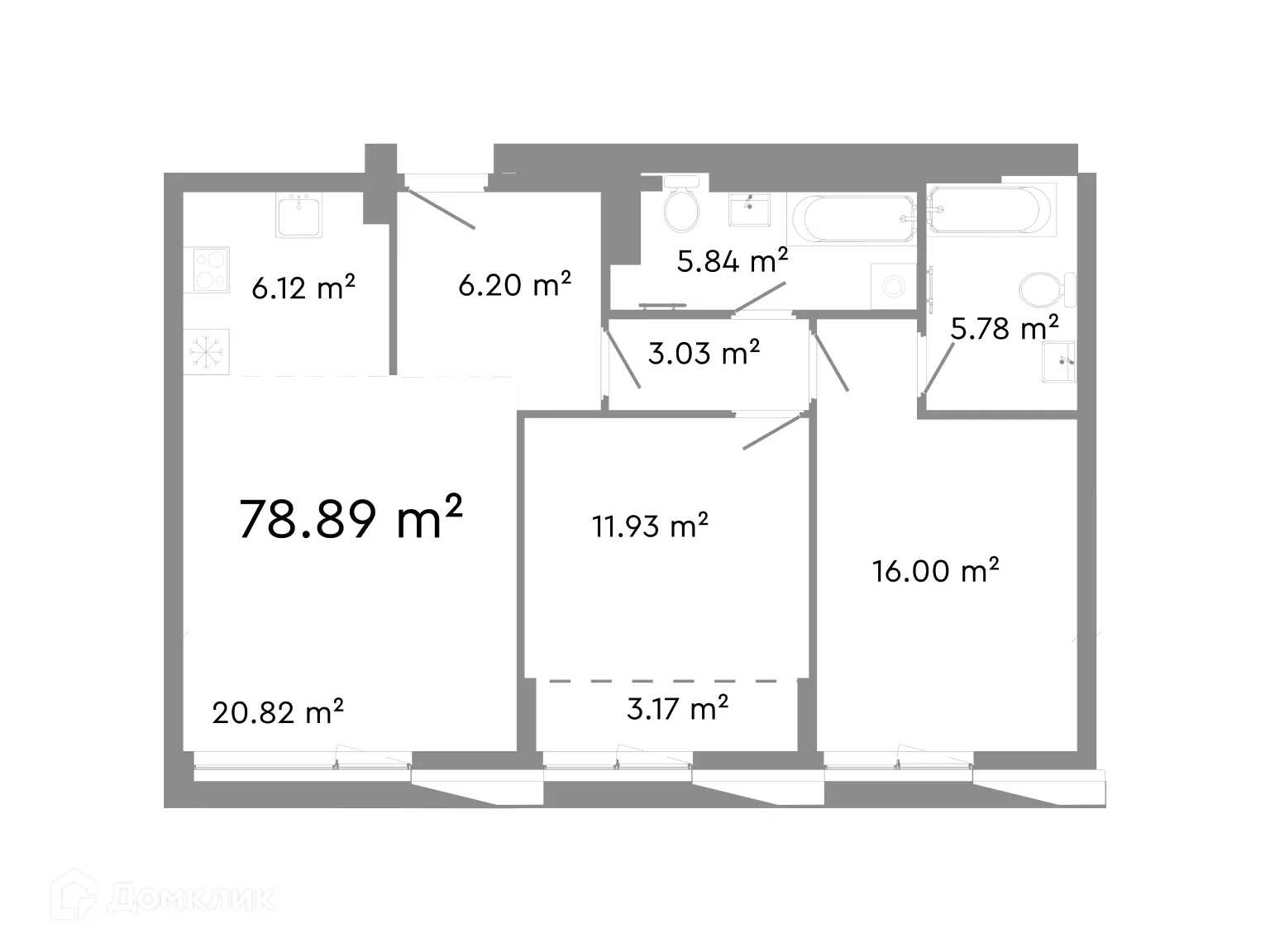 Фото квартиры в ЖК НИКС Про на Лесопарковой