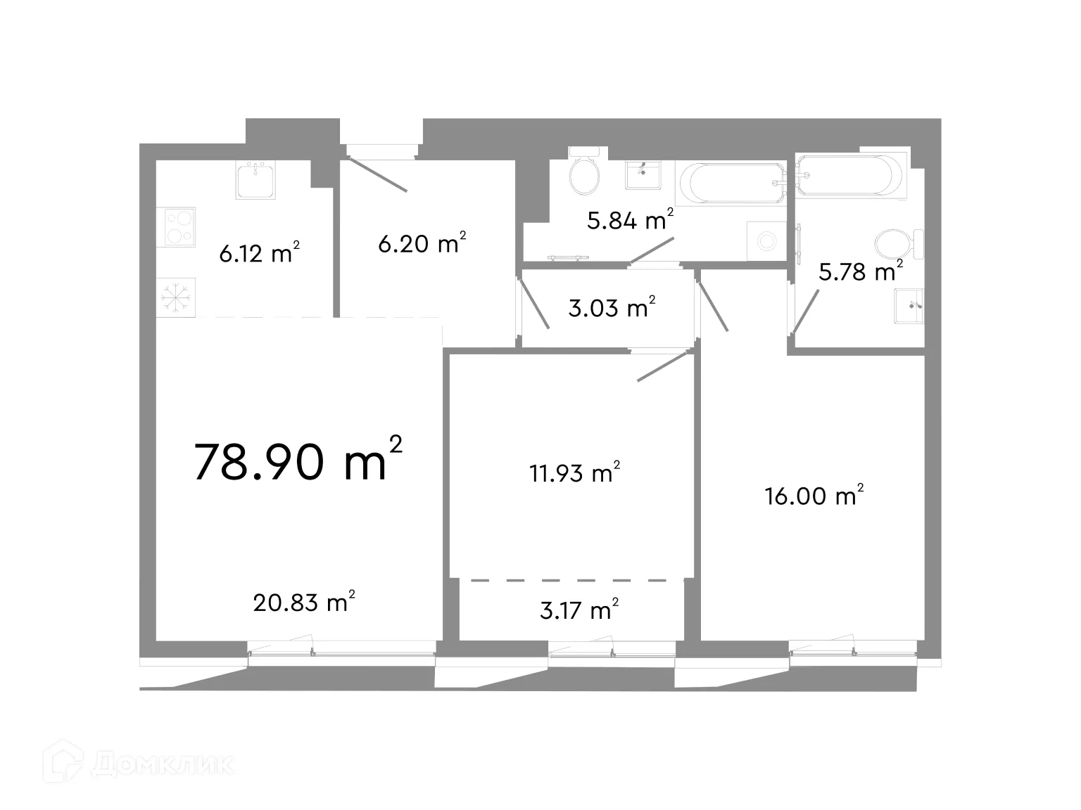 Фото квартиры в ЖК НИКС Про на Лесопарковой