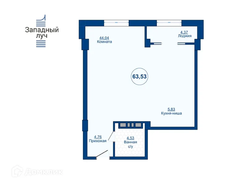 Фото квартиры в ЖК Западный Луч