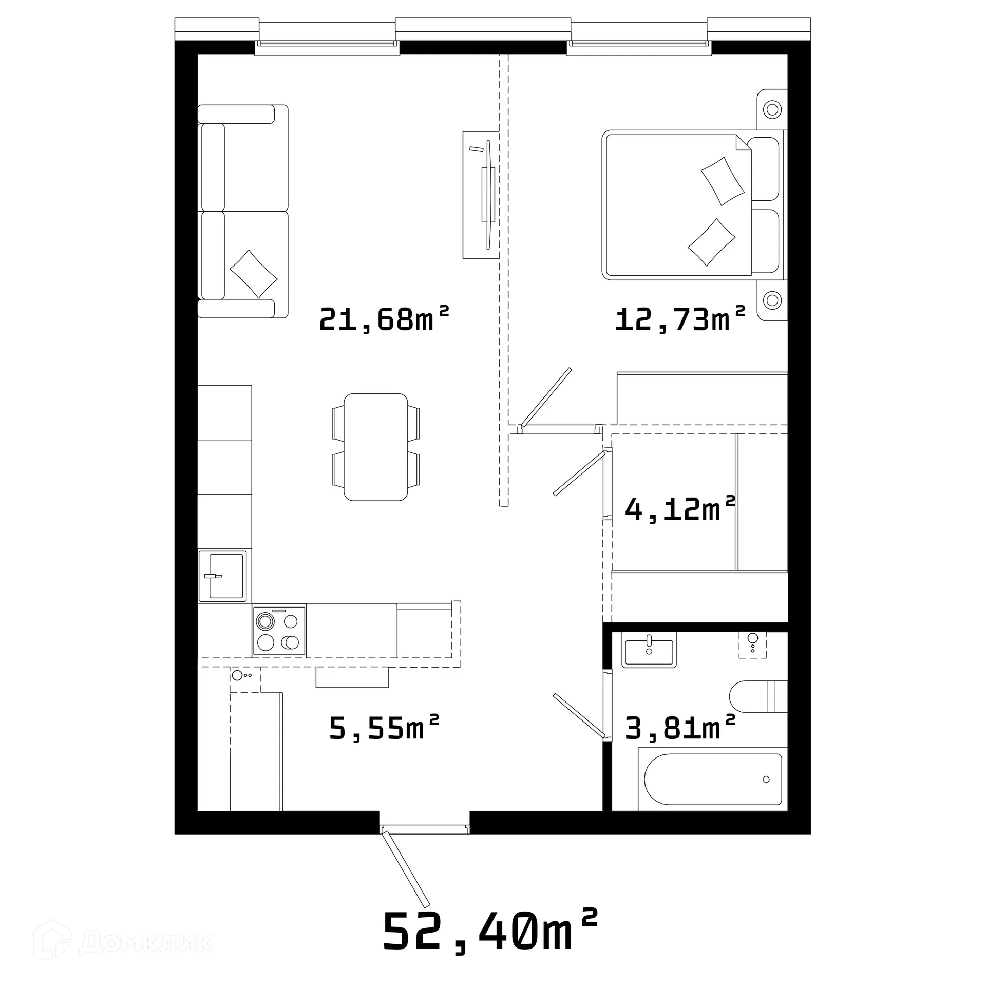 Фото квартиры в ЖК Грани